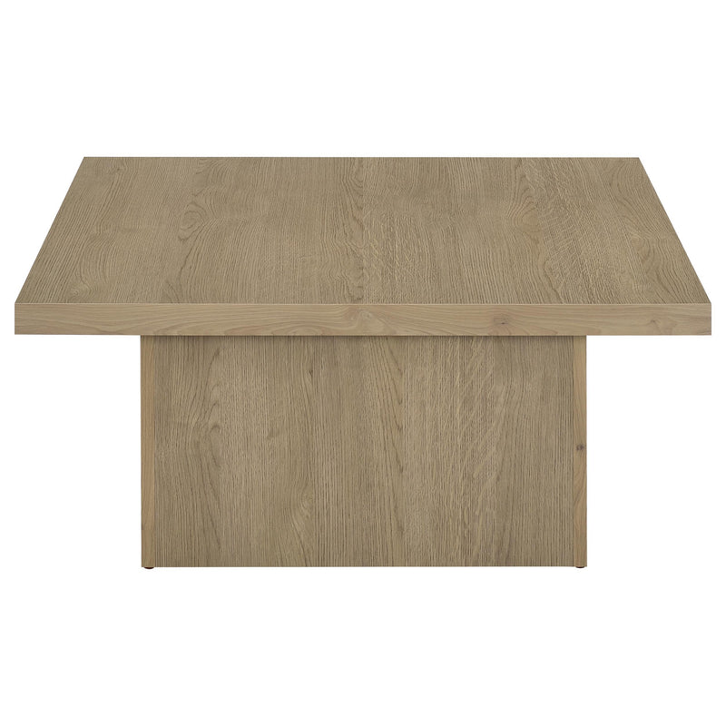  Coaster Furniture Devar 710918 Square Engineered Wood Coffee Table - Latte IMAGE 3