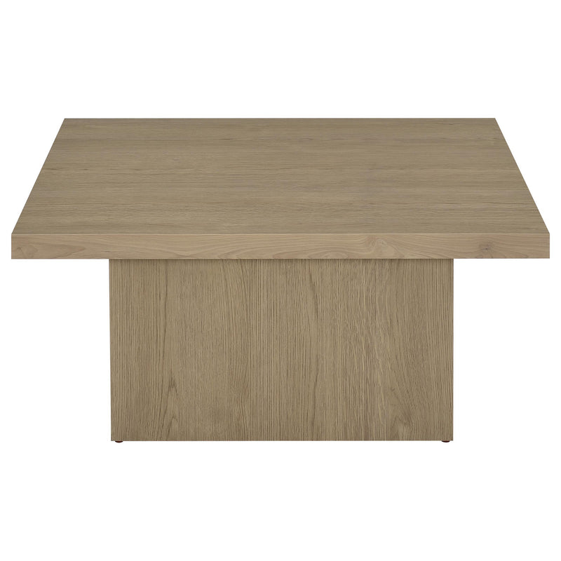  Coaster Furniture Devar 710918 Square Engineered Wood Coffee Table - Latte IMAGE 6