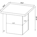  Coaster Furniture Devar 710918-S3 3-piece Square Cocktail Coffee End Table Set - Latte IMAGE 14