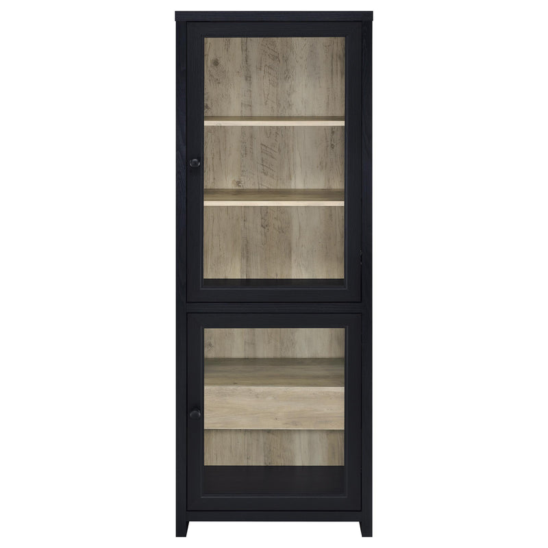  Coaster Furniture Denison 720223-SET 3-piece Entertainment Center 79-inch TV Stand - Black IMAGE 14