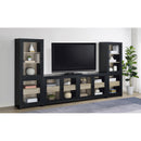  Coaster Furniture Denison 720223-SET 3-piece Entertainment Center 79-inch TV Stand - Black IMAGE 2