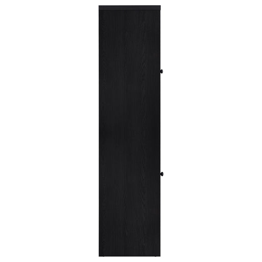  Coaster Furniture Denison 720224 67-inch 2-door Media Tower Storage Cabinet - Black IMAGE 2