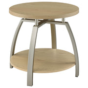  Coaster Furniture Dacre 720318-S2 2-piece Round Coffee and End Table Set - Greige IMAGE 11