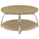  Coaster Furniture Dacre 720318-S2 2-piece Round Coffee and End Table Set - Greige IMAGE 8