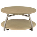  Coaster Furniture Dacre 720318-S3 3-piece Round Coffee and End Table Set - Greige IMAGE 7