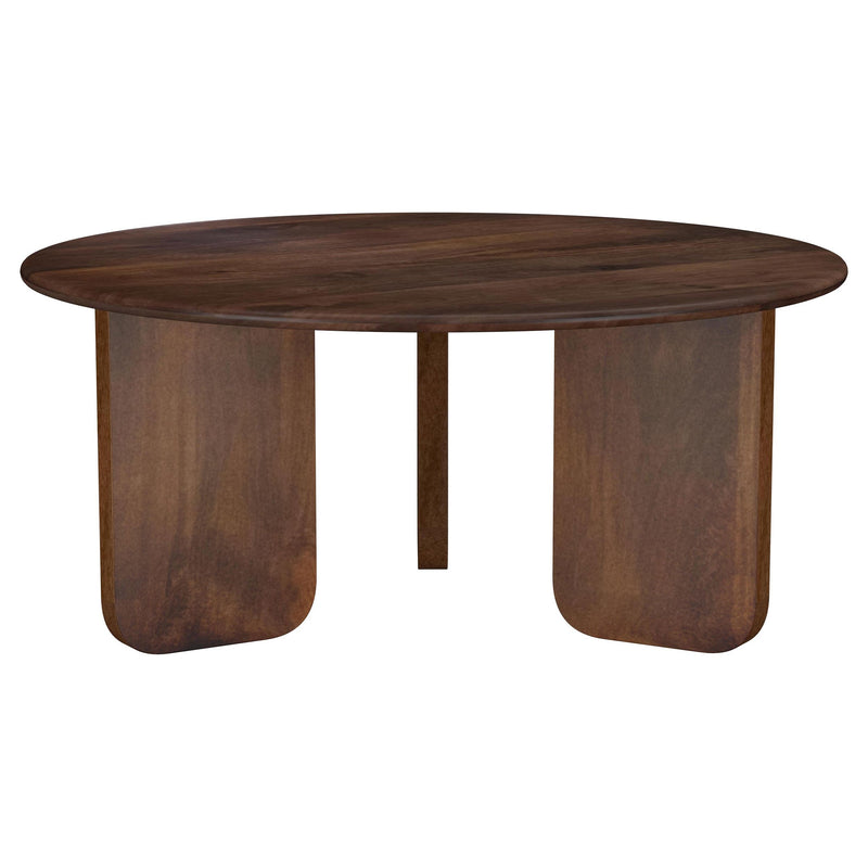  Coaster Furniture Dale 721998-S3 3-piece Solid Wood Coffee and End Table Set - Brown IMAGE 6