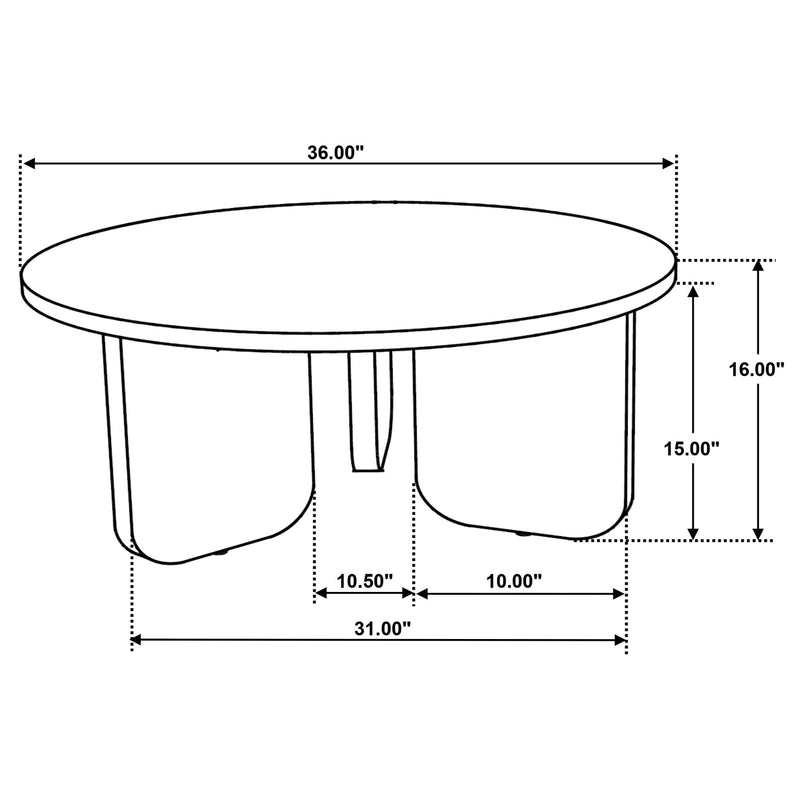  Coaster Furniture Dale 721998-S3 3-piece Solid Wood Coffee and End Table Set - Brown IMAGE 9
