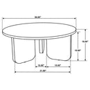  Coaster Furniture Dale 721998-S3 3-piece Solid Wood Coffee and End Table Set - Brown IMAGE 9
