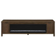  Coaster Furniture Carey 722823 79-inch TV Stand Fireplace Media Console - Dark Pine IMAGE 6
