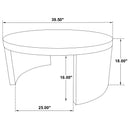 Coaster Furniture Sweeney 722828-S2 2-piece Coffee and End Occasional Table Set - Black IMAGE 10