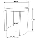  Coaster Furniture Sweeney 722828-S2 2-piece Coffee and End Occasional Table Set - Black IMAGE 9
