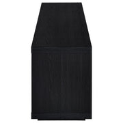  Coaster Furniture Deiter 722833 79-inch TV Stand Fireplace Media Console - Black IMAGE 2
