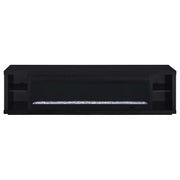  Coaster Furniture Deiter 722833 79-inch TV Stand Fireplace Media Console - Black IMAGE 8