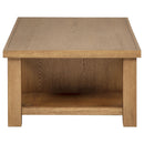  Coaster Furniture Beasley 723328 2-Drawer Wood Coffee Table - Golden Oak IMAGE 5