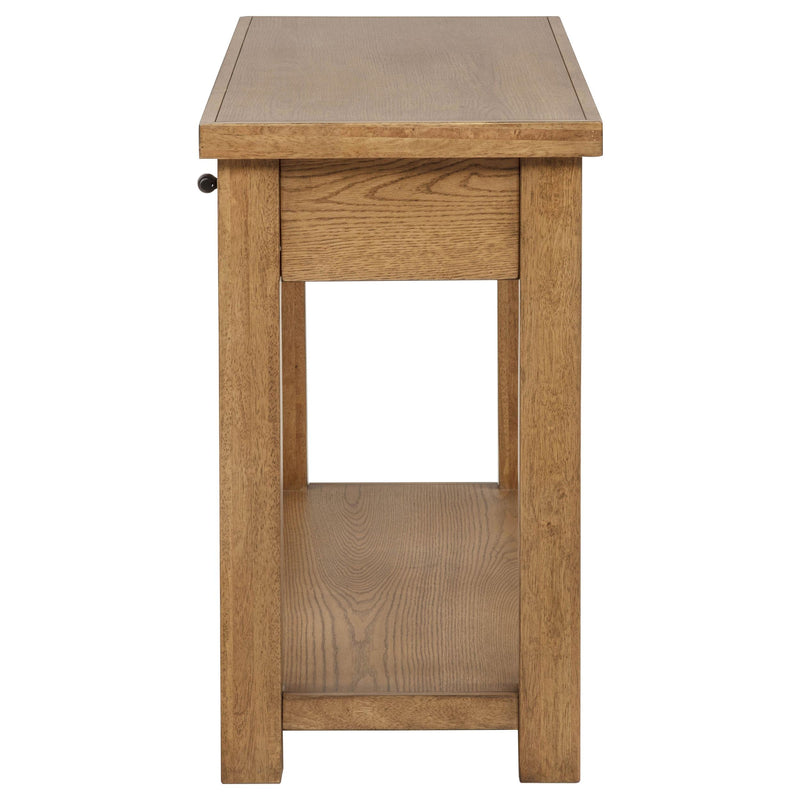  Coaster Furniture Beasley 723329 2-Drawer Wood Console Table - Golden Oak IMAGE 3