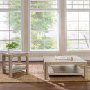  Coaster Furniture Solano 723488-S2 2-piece Square Coffee Table Set - Weathered Mango IMAGE 2