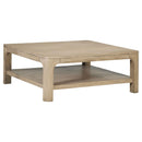  Coaster Furniture Solano 723488-S3 3-piece Square Coffee Table Set - Weathered Mango IMAGE 7