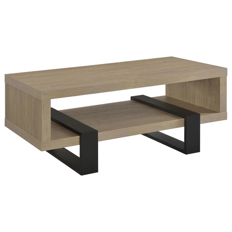  Coaster Furniture Dinard 723688 Engineered Wood Coffee Table - Latte IMAGE 2