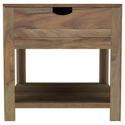  Coaster Furniture Esther 723887 1-drawer Solid Wood End Table - Natural Sheesham IMAGE 6