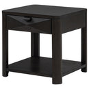  Coaster Furniture Marcelo 736067 Wood End Table with Drawer and Shelf - Coffee IMAGE 15