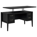  Coaster Furniture Graham 800866 54-inch 4-drawer Double Pedestal Lift Top Computer Desk - Black IMAGE 8