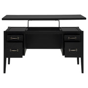  Coaster Furniture Graham 800866 54-inch 4-drawer Double Pedestal Lift Top Computer Desk - Black IMAGE 9