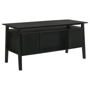  Coaster Furniture Goodson 801586 64-inch 4-Drawer Double Pedestal Computer Desk - Black IMAGE 10