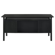  Coaster Furniture Goodson 801586 64-inch 4-Drawer Double Pedestal Computer Desk - Black IMAGE 11