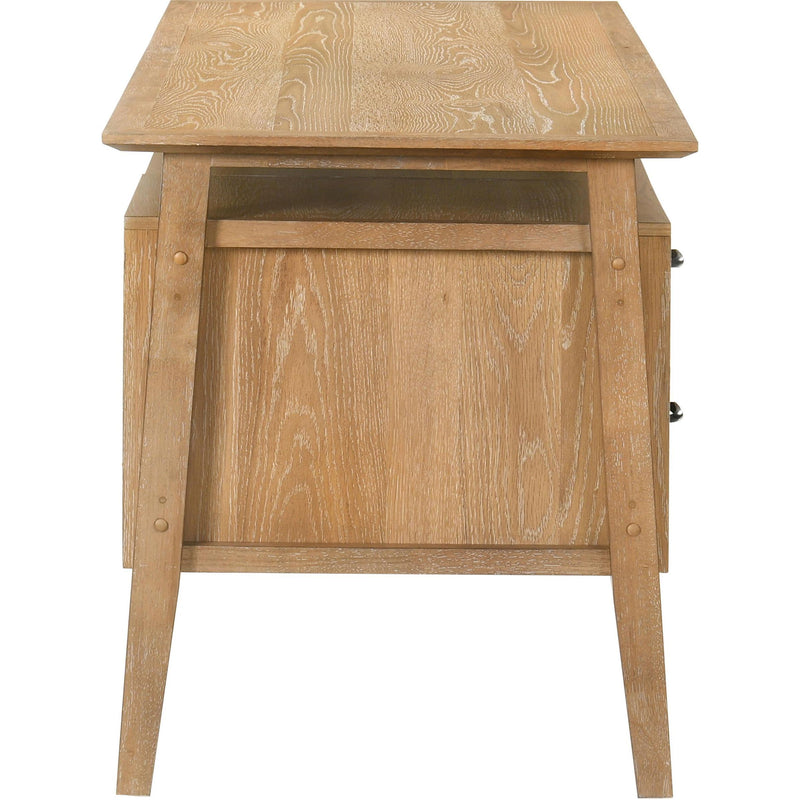  Coaster Furniture Goodson 801587 64-inch 4-Drawer Double Pedestal Computer Desk  - Distressed Light Brown IMAGE 11