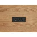 Coaster Furniture Vermes 802062 66-inch 7-drawer Computer Desk with Power Outlet - Light Ash IMAGE 14