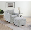  Coaster Furniture Winter 904138 Upholstered Hydraulic Lift Top Storage Ottoman - Grey IMAGE 8