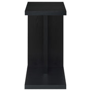  Coaster Furniture Clower 930276 Engineered Wood C-Shaped Sofa Side Table - Black IMAGE 9
