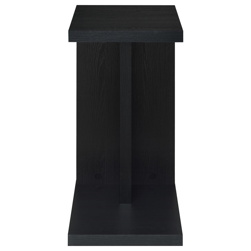  Coaster Furniture Clower 930276 Engineered Wood C-Shaped Sofa Side Table - Black IMAGE 9
