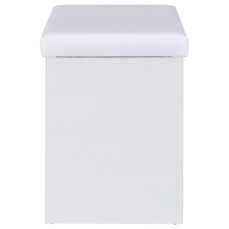 Coaster Furniture Bunbury 930280 Makeup Vanity Table Set Storage Mirror and Stool - White IMAGE 17