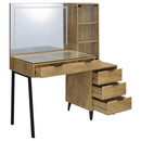  Coaster Furniture Souza 930283 5-Drawer Makeup Vanity Table With LED Mirror - Mango IMAGE 12