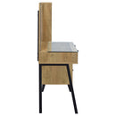  Coaster Furniture Souza 930283 5-Drawer Makeup Vanity Table With LED Mirror - Mango IMAGE 3