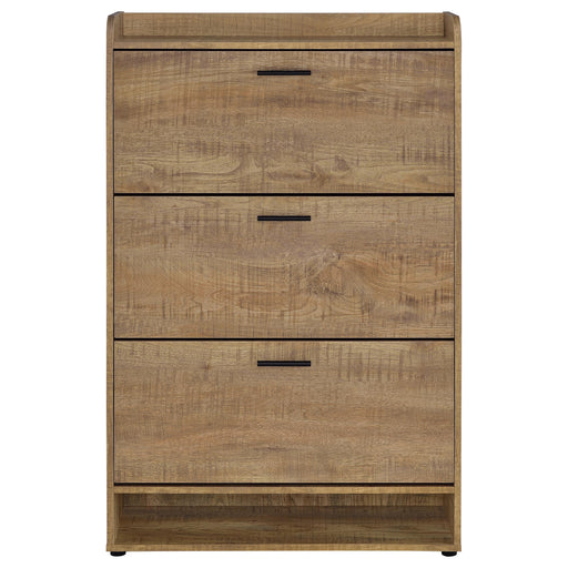  Coaster Furniture Denia 950425 3-tier Engineered Wood Shoe Cabinet - Mango IMAGE 2