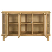  Coaster Furniture Ervine 950460 3-Door Rope Panel Sideboard Accent Storage Cabinet - Natural IMAGE 12