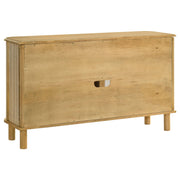  Coaster Furniture Ervine 950460 3-Door Rope Panel Sideboard Accent Storage Cabinet - Natural IMAGE 6