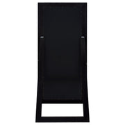  Coaster Furniture Cadence 961653 Tempered Glass Full Length Standing Mirror - Black Oak IMAGE 4
