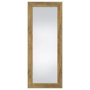 Coaster Furniture Cadence 961654 Tempered Glass Full Length Standing Mirror - Mango IMAGE 2