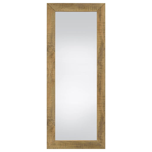  Coaster Furniture Cadence 961654 Tempered Glass Full Length Standing Mirror - Mango IMAGE 2