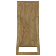  Coaster Furniture Cadence 961654 Tempered Glass Full Length Standing Mirror - Mango IMAGE 5