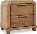 Kione - Two Drawer Acacia Wood Nightstand - Lioness