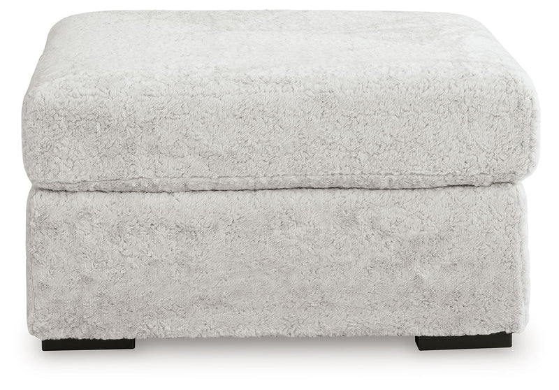 Cuddle Plush - Oversized Accent Ottoman - Arctic