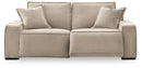 Carceri - 2-Piece Power Reclining Sectional Loveseat - Cashmere