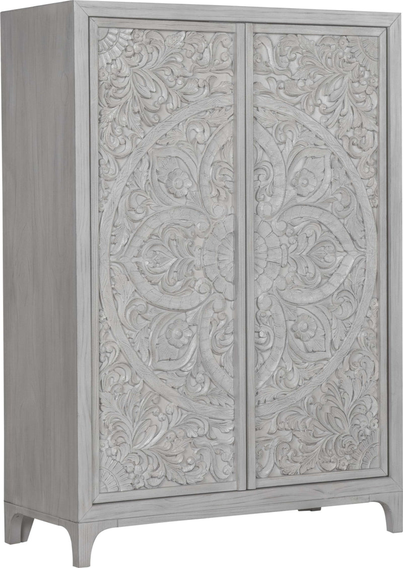 Boho Chic - Wardrobe Chest - Washed White (2024)