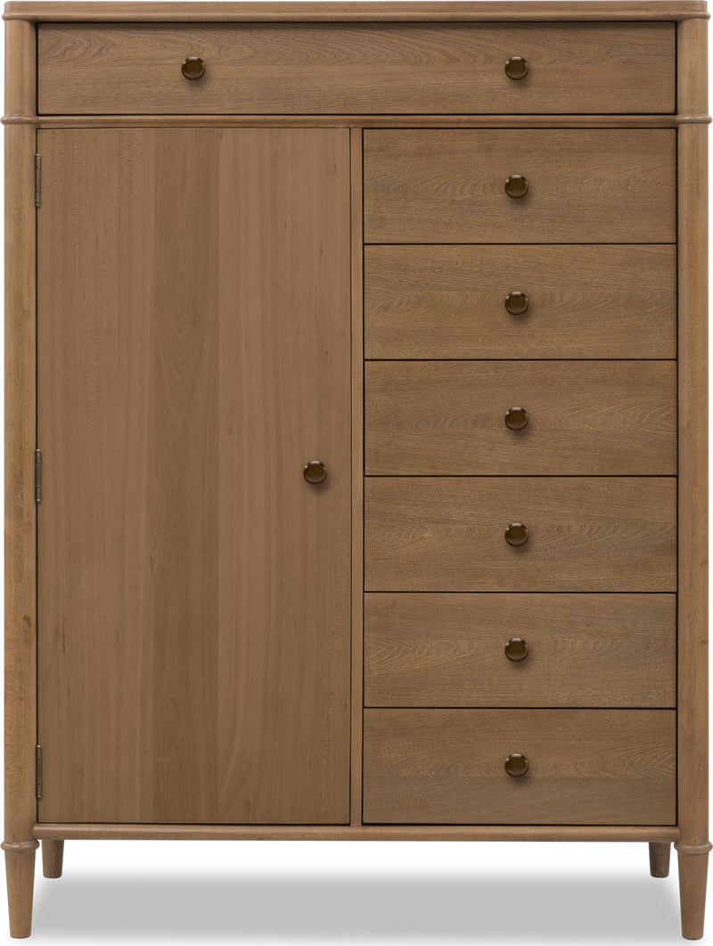 Whitmore - Door Chest With Jewelry Storage - Claystone