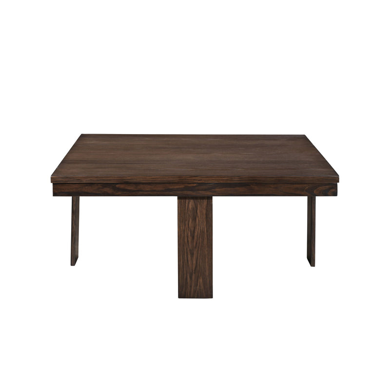 Paxton - 5 Piece Living Room Set (Storage Coffee Table With 4 Tuck-In Ottomans) - Dark Brown