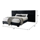 Rivas - Queen Bed - Black Fabric